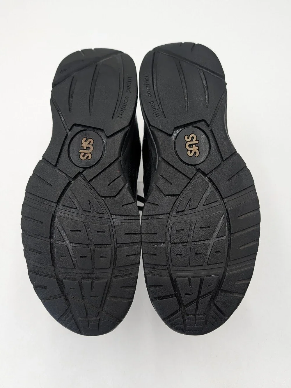 SAS Time Out Men's Black Leather Walking Shoes Sz 11 Slim EZ Lace Comfort